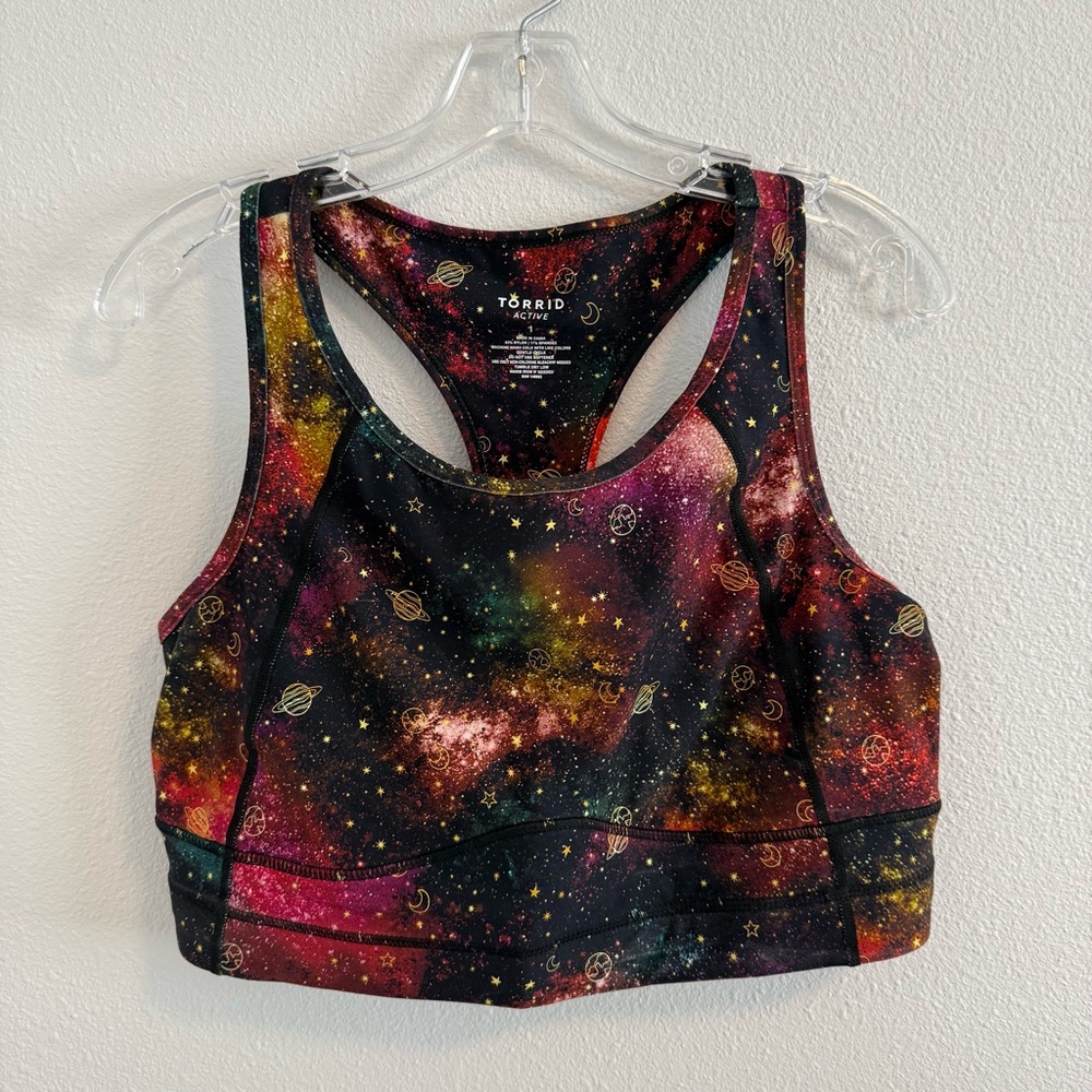 Torrid Active Galaxy Space Celestial Sports Bra Size 1 (XL)